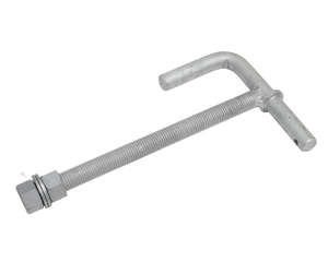 Gate Hardware: Gudgeon Lock Thru - Galvanised
