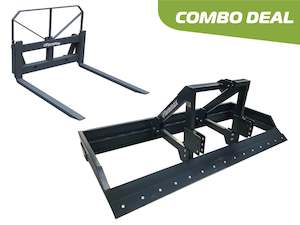 Cattle Feeding: FarmMax Landplane/Pallet Forks Combo