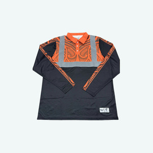 The Latest Vibe: Hi-Viz Reflective Orange Long Sleeve Polo