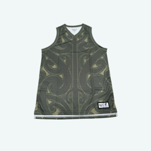 Products: Whenua Singlet Green