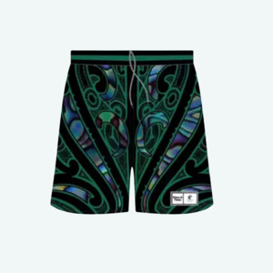 Products: Shorts-Green Paua