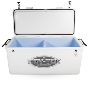 Fishing Kits: ICEY-TEK 115L SPLIT LID WITH DIVIDER