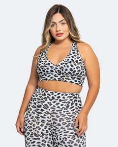 Snow Leopard Sports Bra