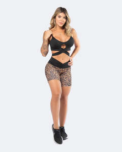 Festival Vibes Collection: Leopard V-Waist Shorts