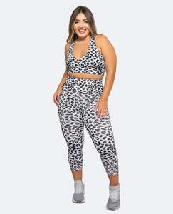Festival Vibes Collection: Snow Leopard High-Waisted 7/8 Leggings