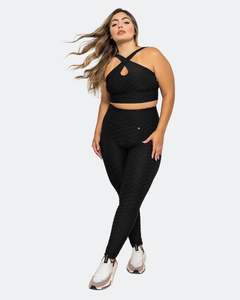 Black High-Waisted Scrunch Booty Leggings