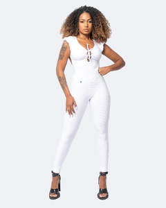 Zero Flaws: Valentina White Jumpsuit