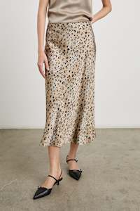 Skirts: RAILS - ANYA MID SKIRT CHAMPAGNE LEOPARD