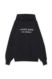 Outerwear: ANINE BING - ALTO BLACK HOODIE
