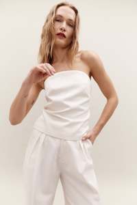Rebe: REBE - STRAPLESS TOP IVORY WAS $295