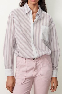 Ba Sh: BA&SH - JACKIE SHIRT BLUECIEL WAS $489