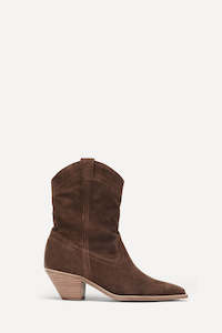 BA&SH - CLAUDIA COWBOY LOW BOOT BROWN WAS $799
