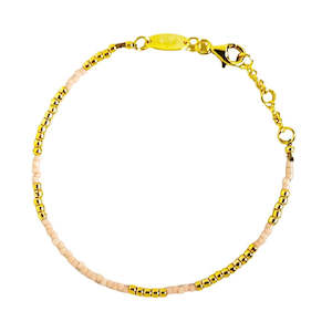Gold Sister: GOLD SISTER - HAPPY PLACE BRACELET PINK