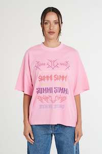 SUMMI SUMMI - BAND TEE PINK