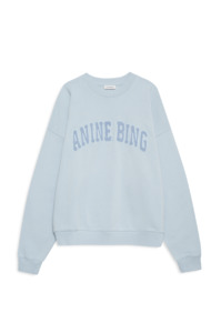 Jackets: ANINE BING - MILES SWEATSHIRT PALE BLUE