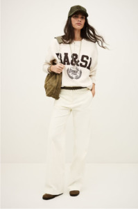 Jackets: BA&SH - FENJA SWEATSHIRT IN BEIGECHINE