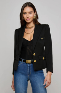 Jackets: L 'AGENCE - WYLLA STRUCTURED BLAZER BLACK