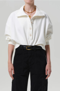 Jackets: CITIZENS OF HUMANITY - MIRELLE FUNNEL NECK IN PASHMINA