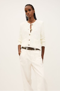 BA&SH - GASPARD CREAM ECRU CARDIGAN