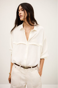 BA&SH - HA ORA SHIRT IN ECRU