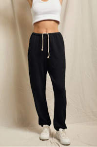 PERFECT WHITE TEE - JOHNNY TERRY SWEATPANT BLACK