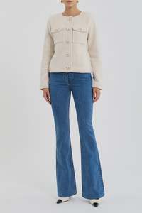 REBECCA VALLANCE - ROBIN JACKET CREAM $690