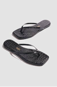 TKEES - SQUARE TOE LILY SABLE CROC