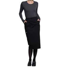 Skirts And Dresses: Cherokee Professionals Knit Waistband Scrub Skirt