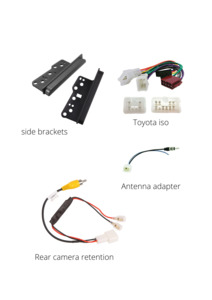 Uncategorized: Toyota ISO , camera retention, Antenna Adapter, Side brackets