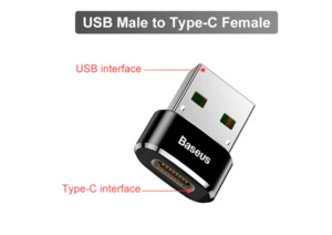 Miscellaneous: Baseus USB To Type C OTG Adapter
