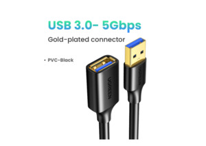 Miscellaneous: USB Extension Cable USB 3.0 Extender Cord Type A Male to Female Data Transfer Lead for Playstation Flash Drive USB 2.0