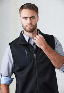 Brick And Block Laying Gloves: Softshell Vest Mens Black