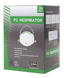JB's P2 RESPIRATOR (20PC)