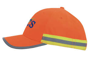 Headwear: Luminescent Safety Cap with 2 Tone Reflective