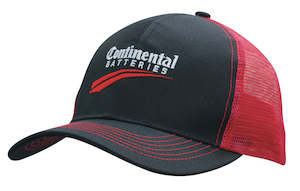 Headwear: Breathable Poly Twill with Mesh Back