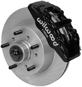 Brake Kits: Wilwood Classic Series Dynapro 6 Front Brake Kit, 11.75" Undrilled Rotors, Black Calipers (WB140-14614)