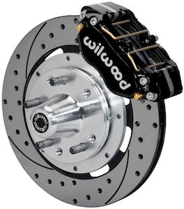 Wilwood Dynapro Dustboot Front Brake Kit, 12.19" Drilled Rotors, Black Calipers &hellip;