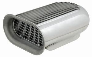 Air Scoops Plenums: RPC Aluminium Hilborn Style Scoop with Fins (Polished) (RPCR5235)