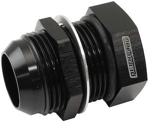Aeroflow Bolt In Breather Bulkhead -16 Black Finish (AF777-16BLK)