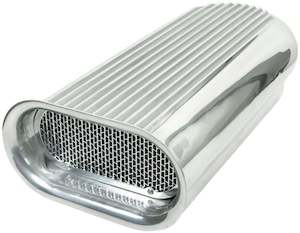 Holley Dual Hilborn Style Air Scoop, Polished Finished (HO7221)
