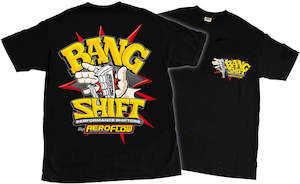 Apparel Promotional: Aeroflow Bang Shift Black Medium T-Shirt Bang Shift Logo (AFBSSHIRT-M)