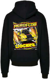 Rocket Aeroflow Nitro Funny Car Hoodie, XXX-Large Black with Full Colour Design &hellip;