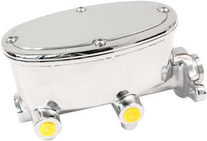 Aeroflow GM Tandem Brake Master Cylinder 1-1/8" Bore - Chrome Finish Cast Alumin&hellip;
