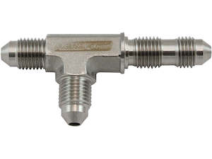 Aeroflow Stainless Steel Bulkhead Tee On the Run -3AN (AF389-03)