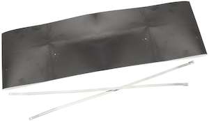 Cooling Insulation Air Conditioning: Aeroflow Starter Motor Heat Shield - Black Finish Flexible aluminised surface reflects up to 1100°C radiant heat (AF91-6010BLK)