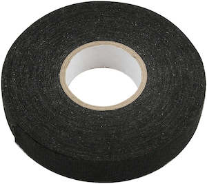 Cooling Insulation Air Conditioning: Aeroflow Fleece Tape 19mm Wide x 25 Meter Roll - Black Finish Adhesive Back Electrical Tape (AF91-2500)