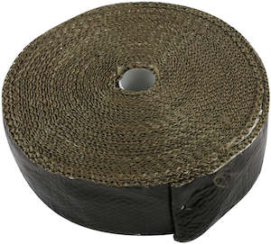Aeroflow Black Aluminised Coated Exhaust Insulation Wrap 2" Wide, 15ft Length (AF91-3019)