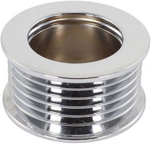 Mechman 6-Groove Alternator Pulley, Chrome Finish 46mm O.D (MM24-0002C)