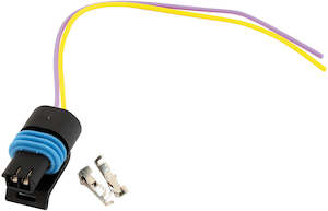 Electrical: Aeroflow GM Black 2 Pin Multi Purpose Pigtail Connector Includes Spare terminalsand seals (AF49-1599)