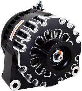 Electrical: Mechman Billet S Series 170 Amp Racing Alternator, Black Finish 6-Groove Pulley. Suit GM LS 1996-06 (MMB8206170B)